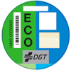 Etiqueta DGT eco
